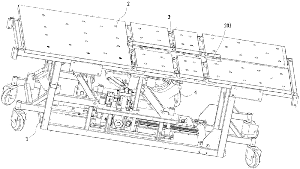 Single-function nursing bed with excrement collecting function