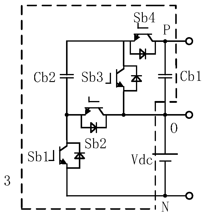 A three-phase three-level inverter based on switched capacitors