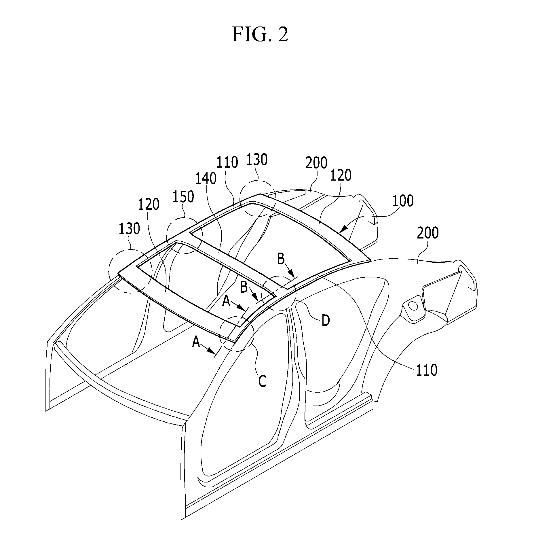 Fiber-reinforced plastic vehicle body structure and manufacturing method thereof