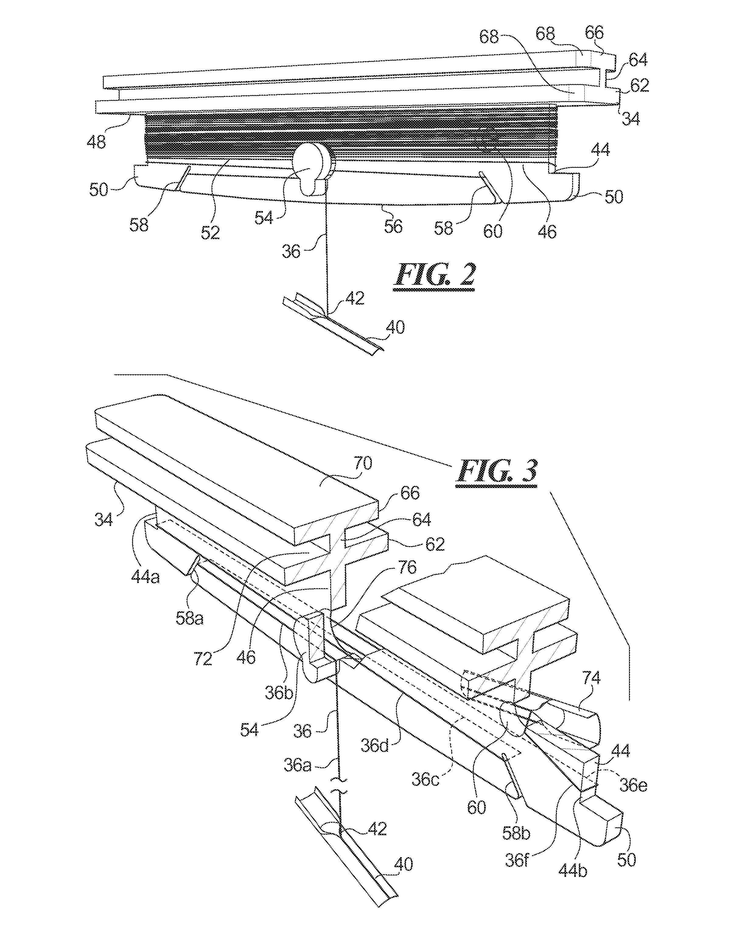 Sign suspender for mounting in channel for ladderless display