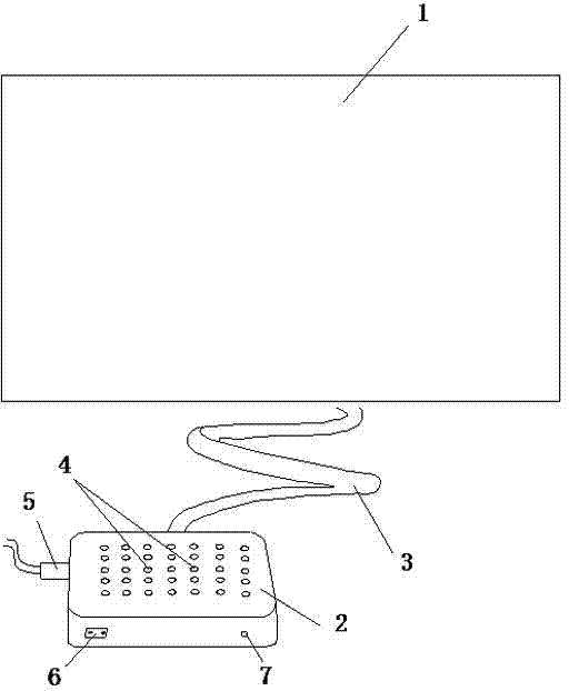 TV with separated display system and image processing system and implementation method