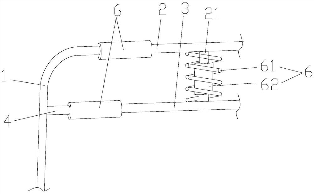 Combined mirror bracket of passenger car outside rear-view mirror