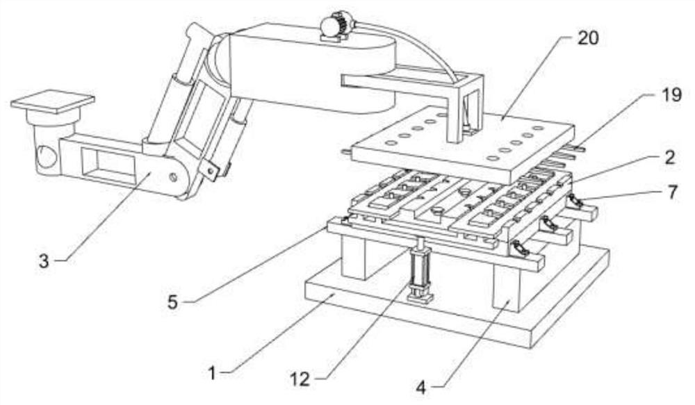 Separating device for overlapped shears