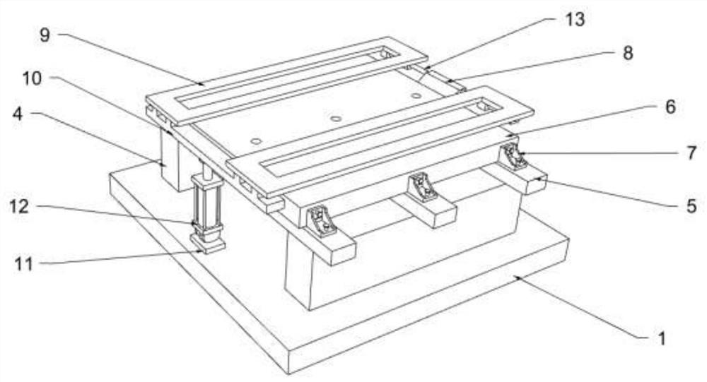 Separating device for overlapped shears