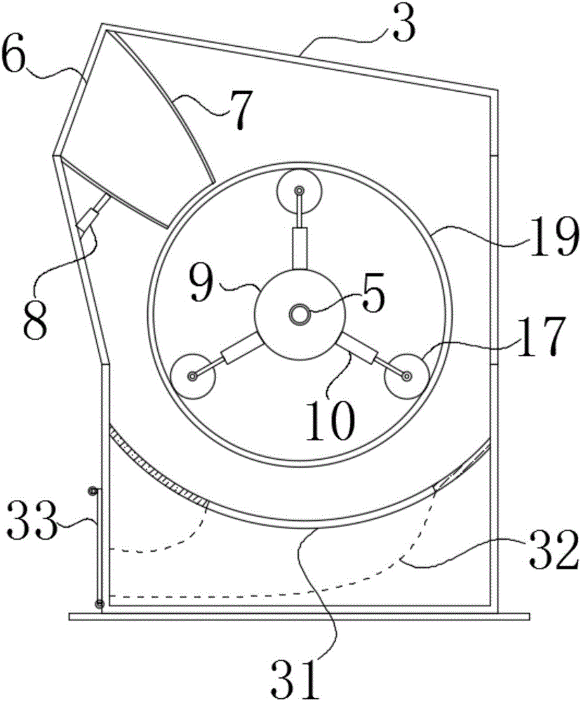 Adjustment mechanism capable of adjusting buffer power for hammer crusher