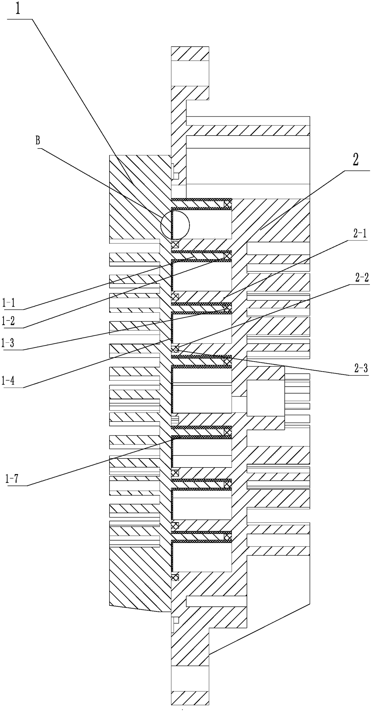 Scroll air compressor sealing structure, air compressor and vehicle