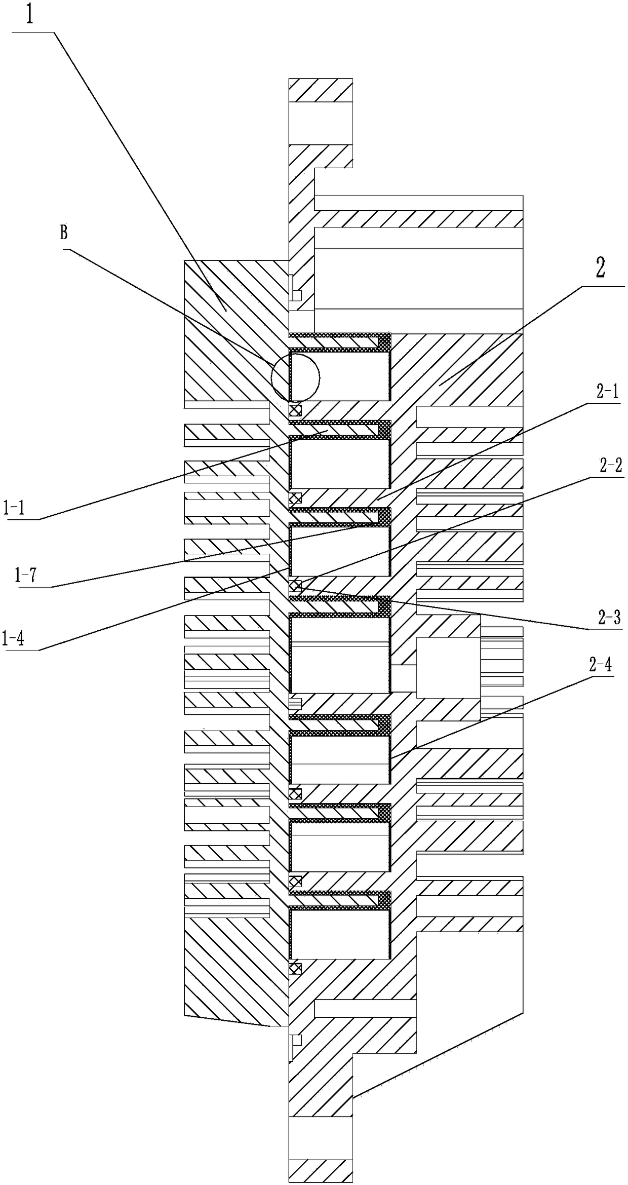 Scroll air compressor sealing structure, air compressor and vehicle