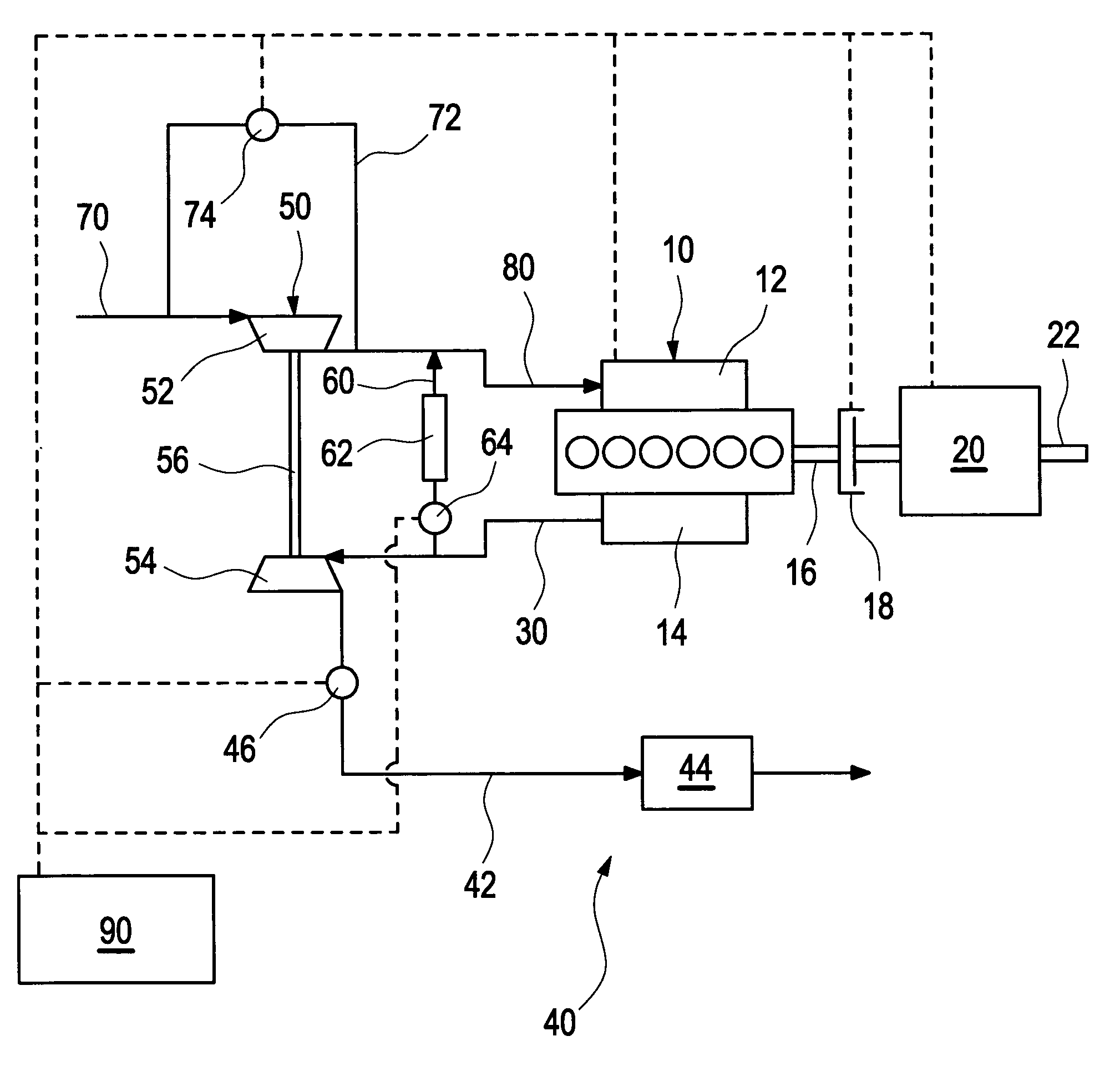Method for controlling an exhaust gas temperature