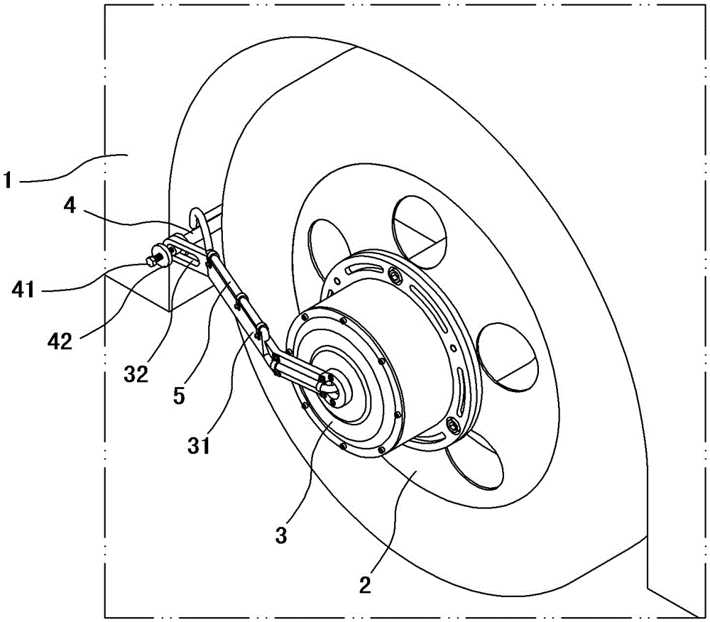 Hybrid electric vehicle power system with electric motor attached to rear wheel hub