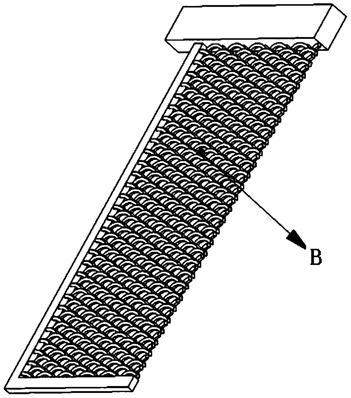 Solid scaly pulp electrolytic cathode device