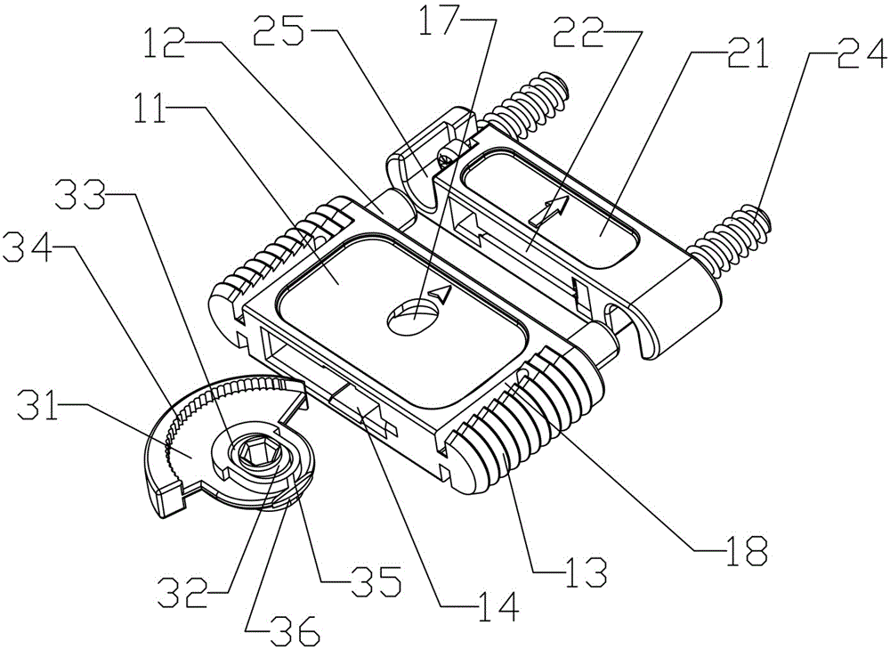 Connecting part used for intelligent fully hidden type furniture plate bodies