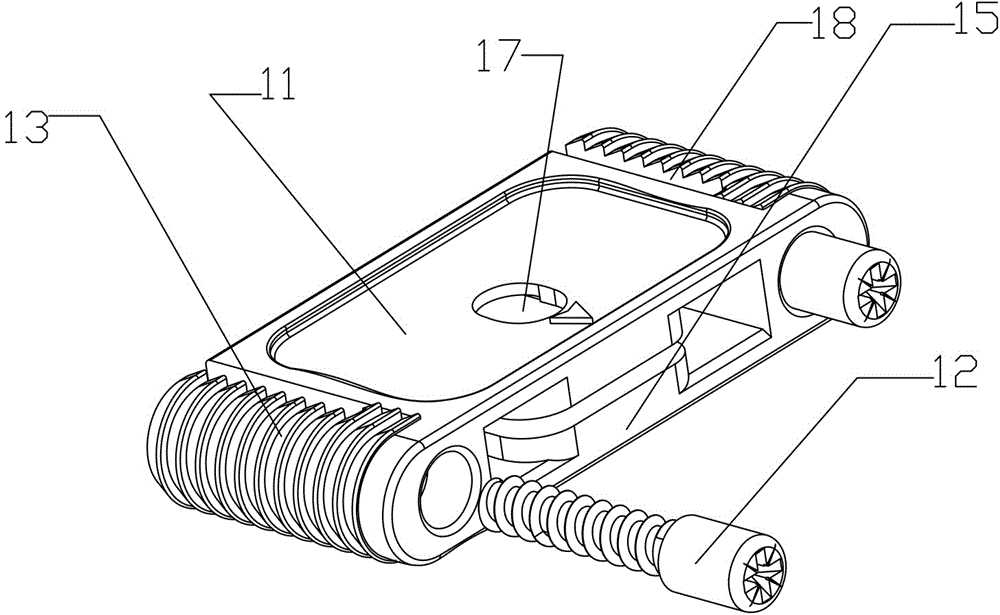 Connecting part used for intelligent fully hidden type furniture plate bodies