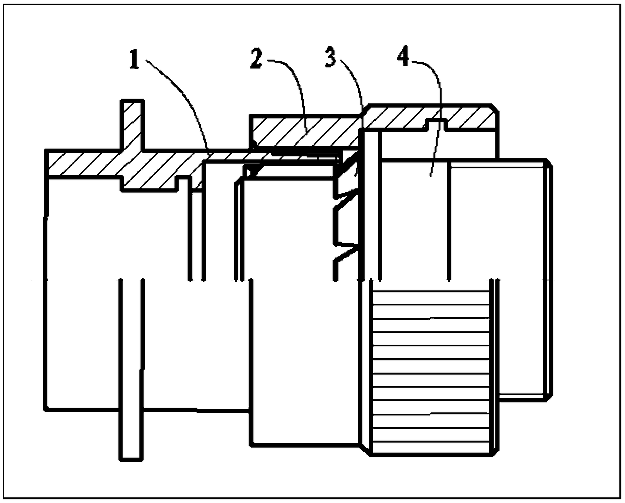 Connector with end-voltage shielding spring sheet structure