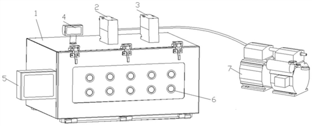 Performance detection device and detection method of airtight cable for cell operation station