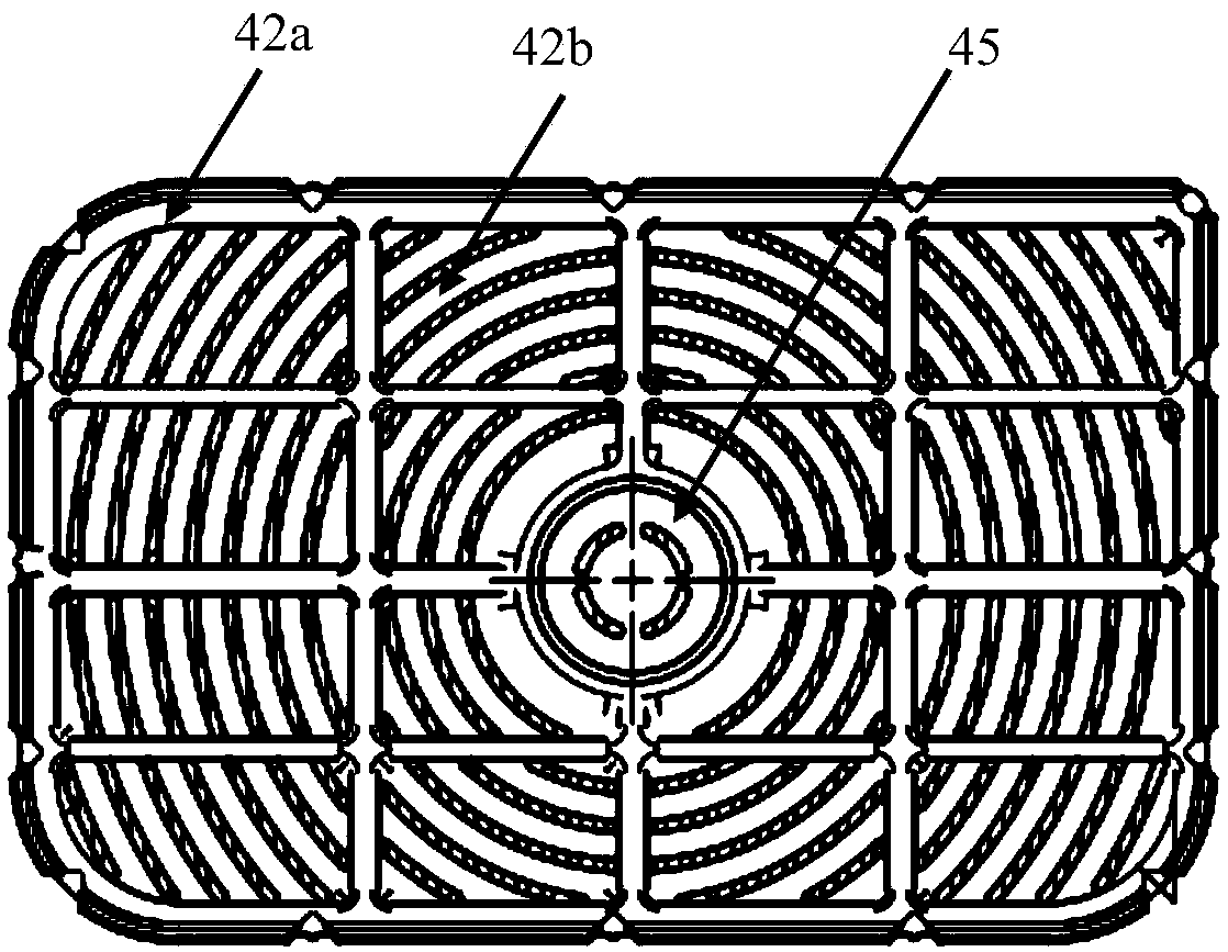 Integral cavity division partition plate and carbon tank thereof