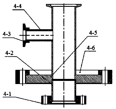 Connecting device for sealing ultrahigh vacuum high heat load optical element cooling water way