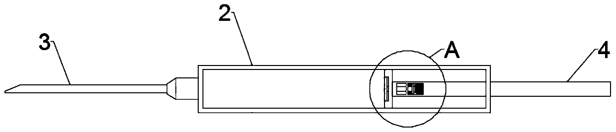 Contrast medium push-injector for intervention department