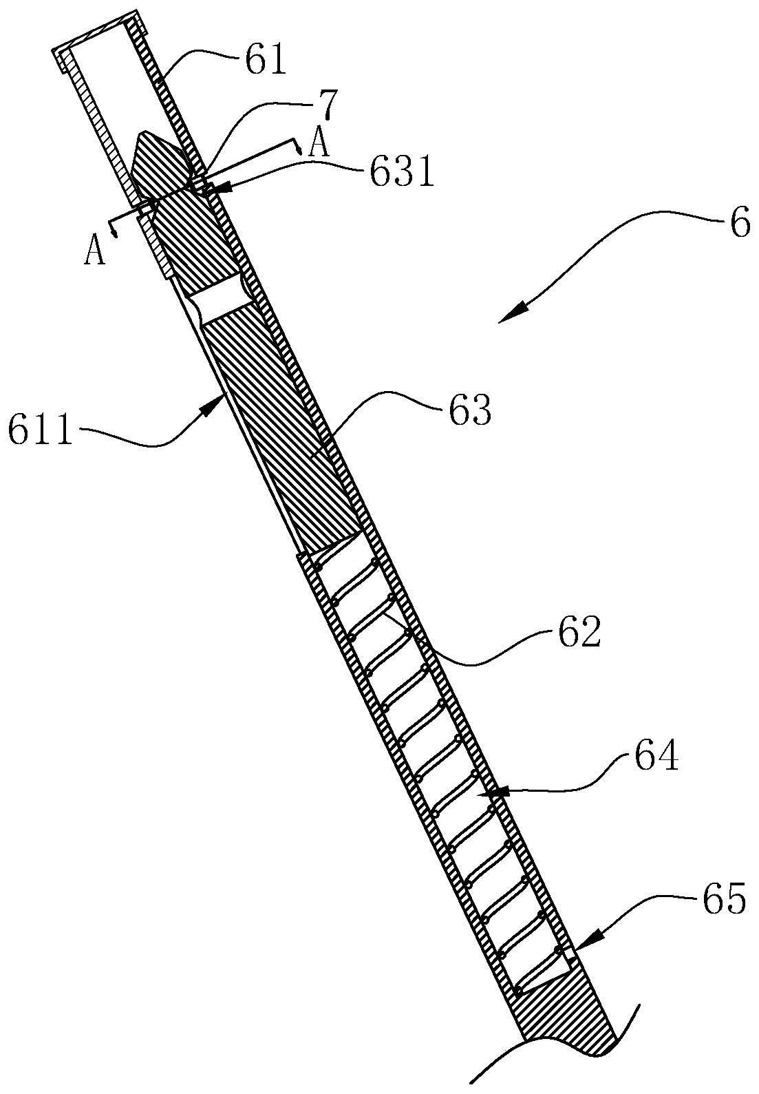 A support device for a protective net of a ski resort