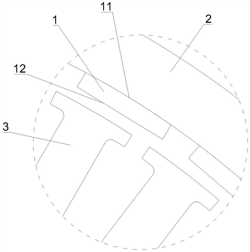 Rotor magnetic steel structure of driving motor of electric two-wheeled vehicle