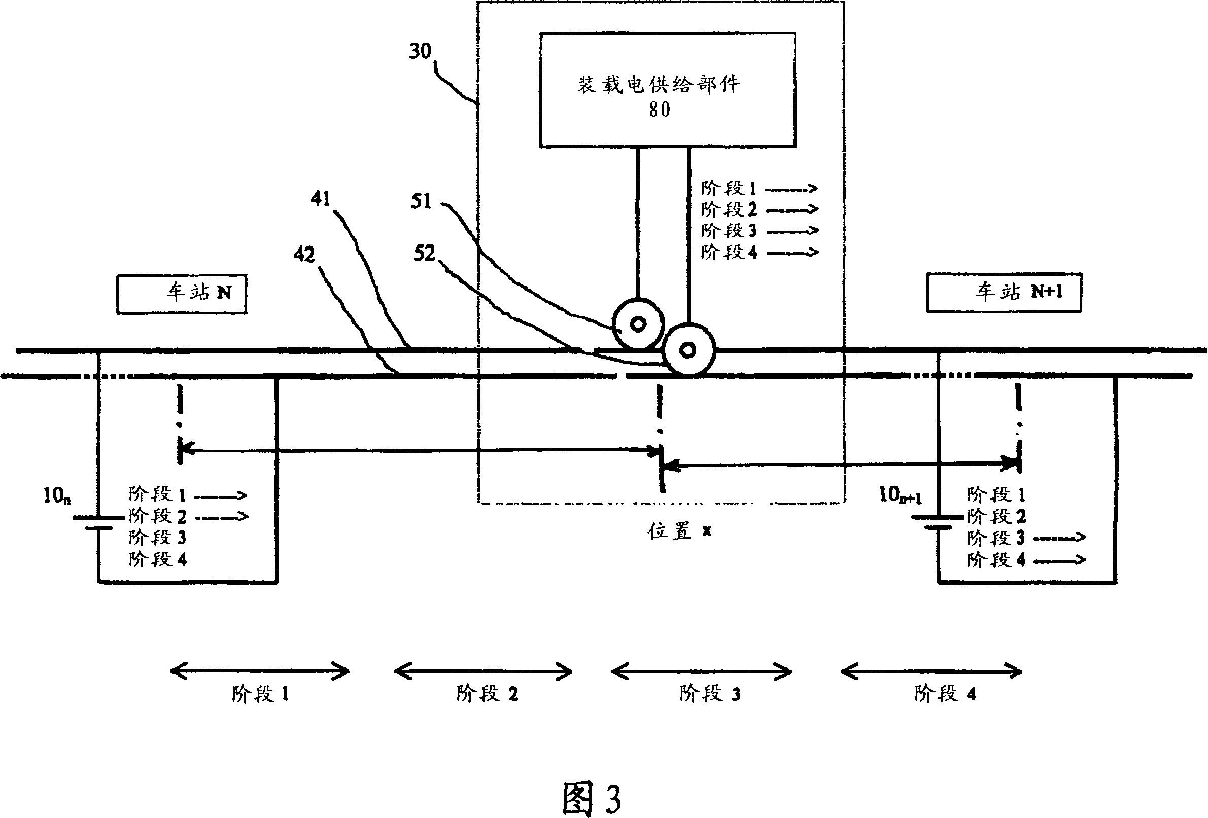 System for supplying very low voltage electrical energy for an electrical traction vehicle comprising an onboard store of energy