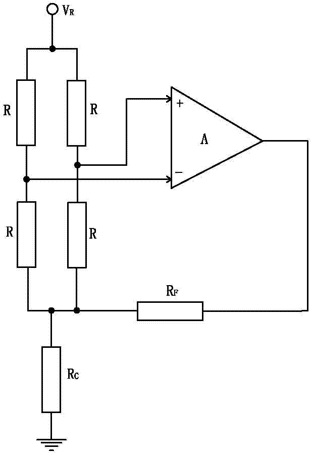 Nonlinear compensating circuit of resistance bridge type sensor