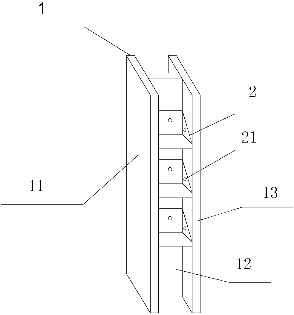Convenient foundation pit supporting frame and supporting method thereof