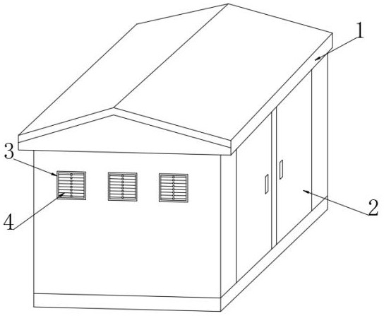 A power distribution cabinet with overheating dynamic warning