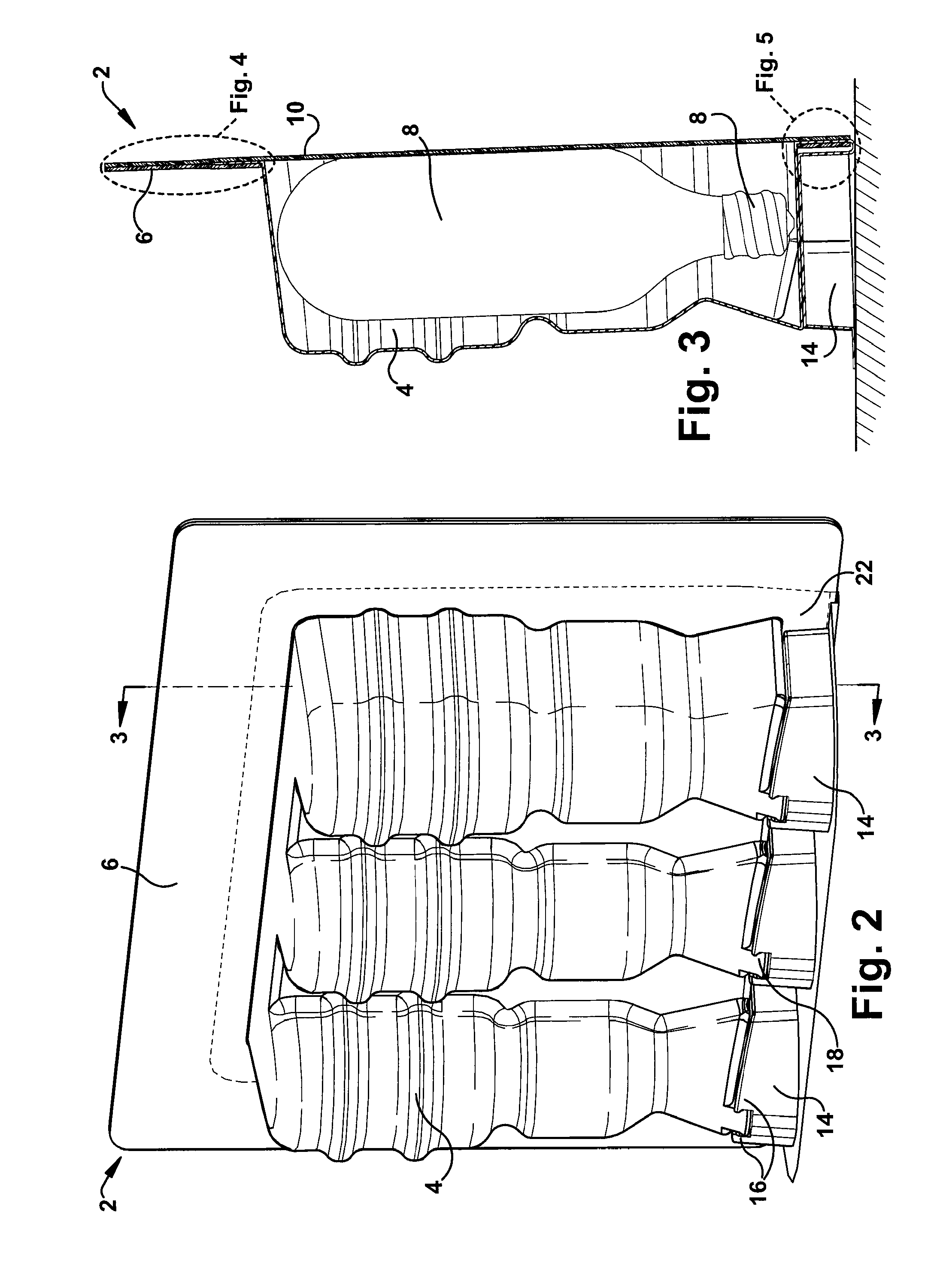Environmentally separable packaging device with attaching base