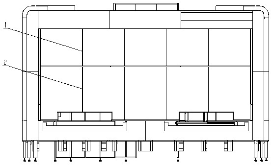 Elevating machine tool protection door and hydraulic control device thereof