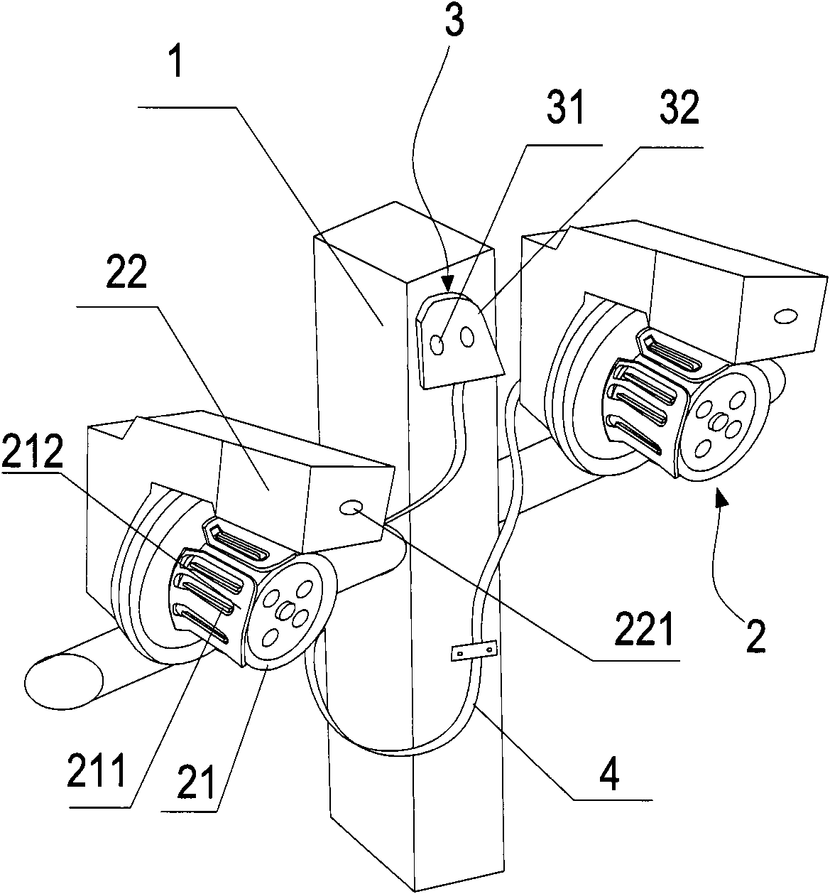 Dual-station yarn feeding device