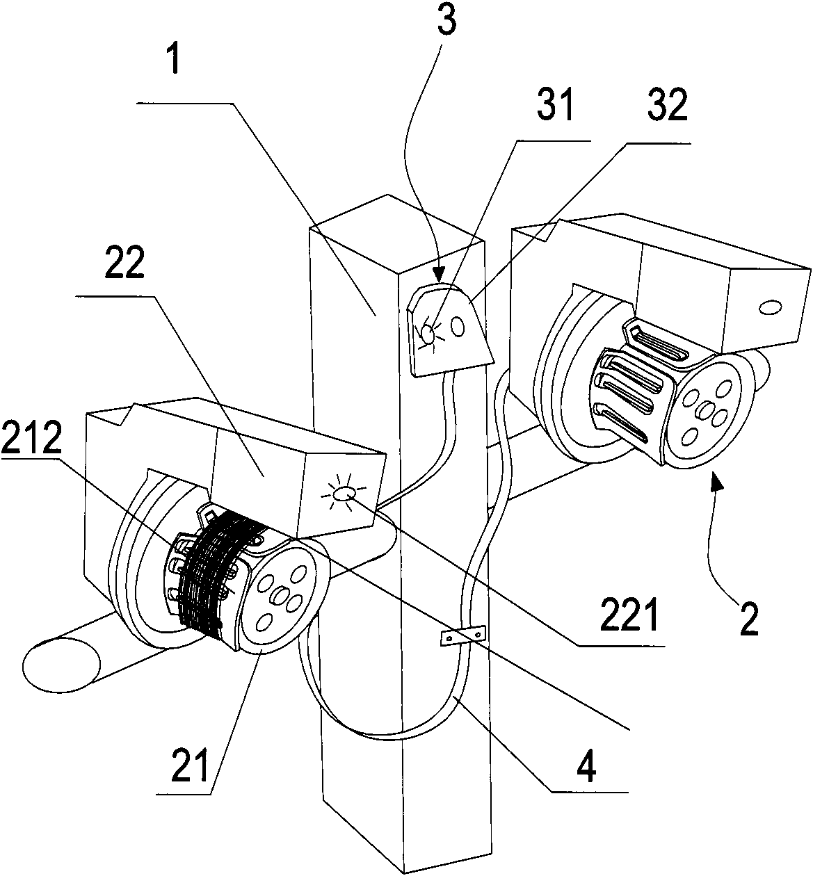 Dual-station yarn feeding device