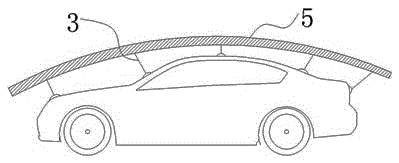 A portable and foldable car sunshade