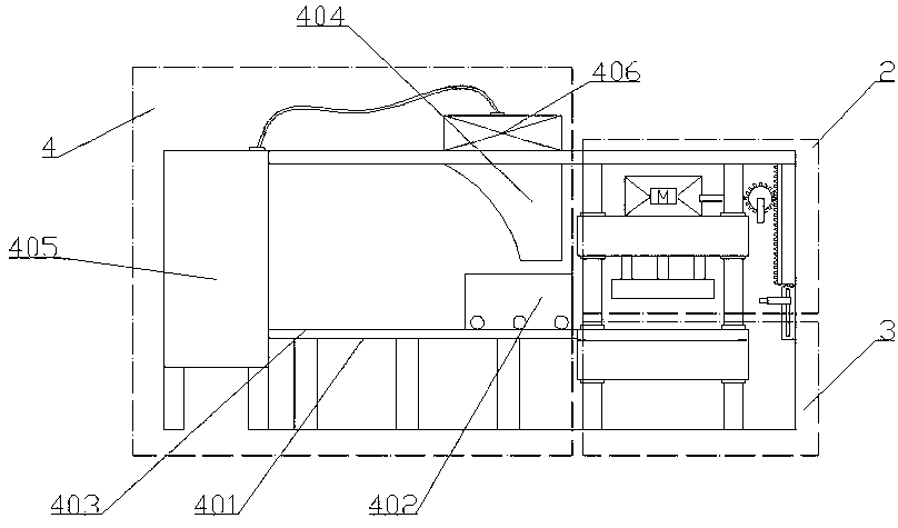 Device for shaping press-fitting counterweight for transport vehicle