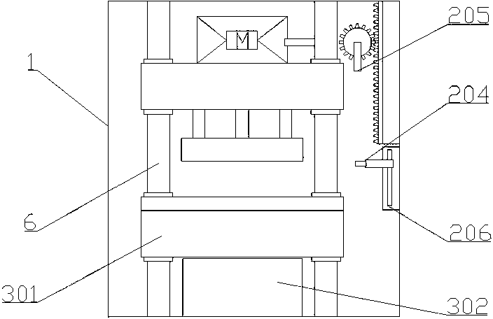 Device for shaping press-fitting counterweight for transport vehicle