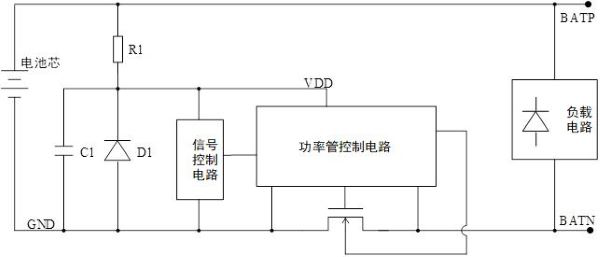 Reverse polarity protection circuit for rechargeable battery and battery protection chip