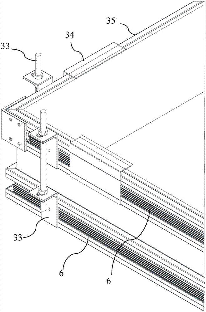 Integrated suspended ceiling structure and its installation method