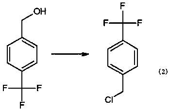 Preparation method for 4-trifluoromethylbenzyl chloride