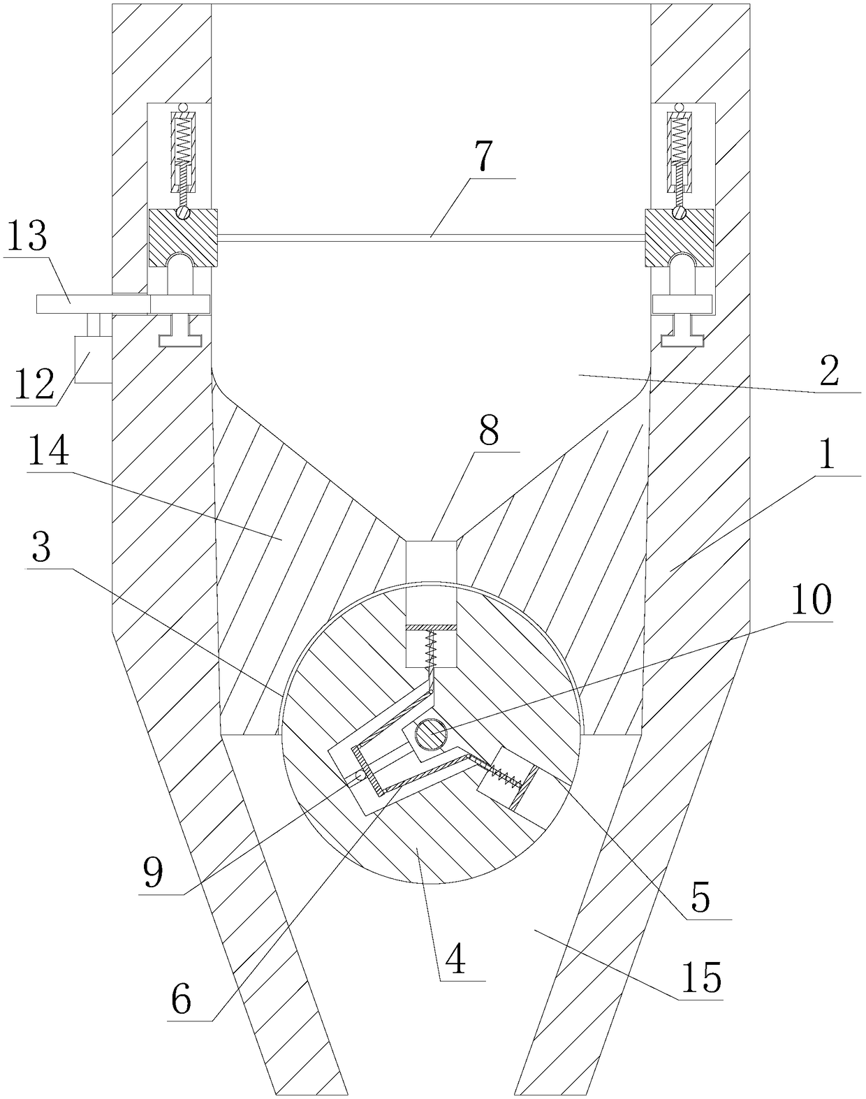 Powder spreading device capable of quantitatively dropping powder