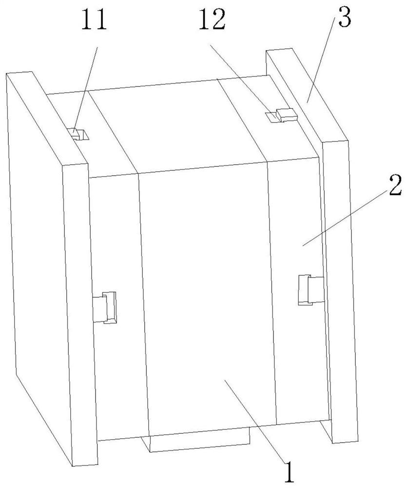 Glass heat insulation and sound insulation performance test box and test method thereof