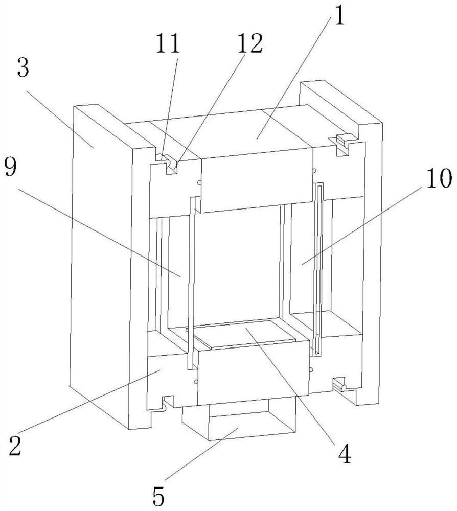 Glass heat insulation and sound insulation performance test box and test method thereof