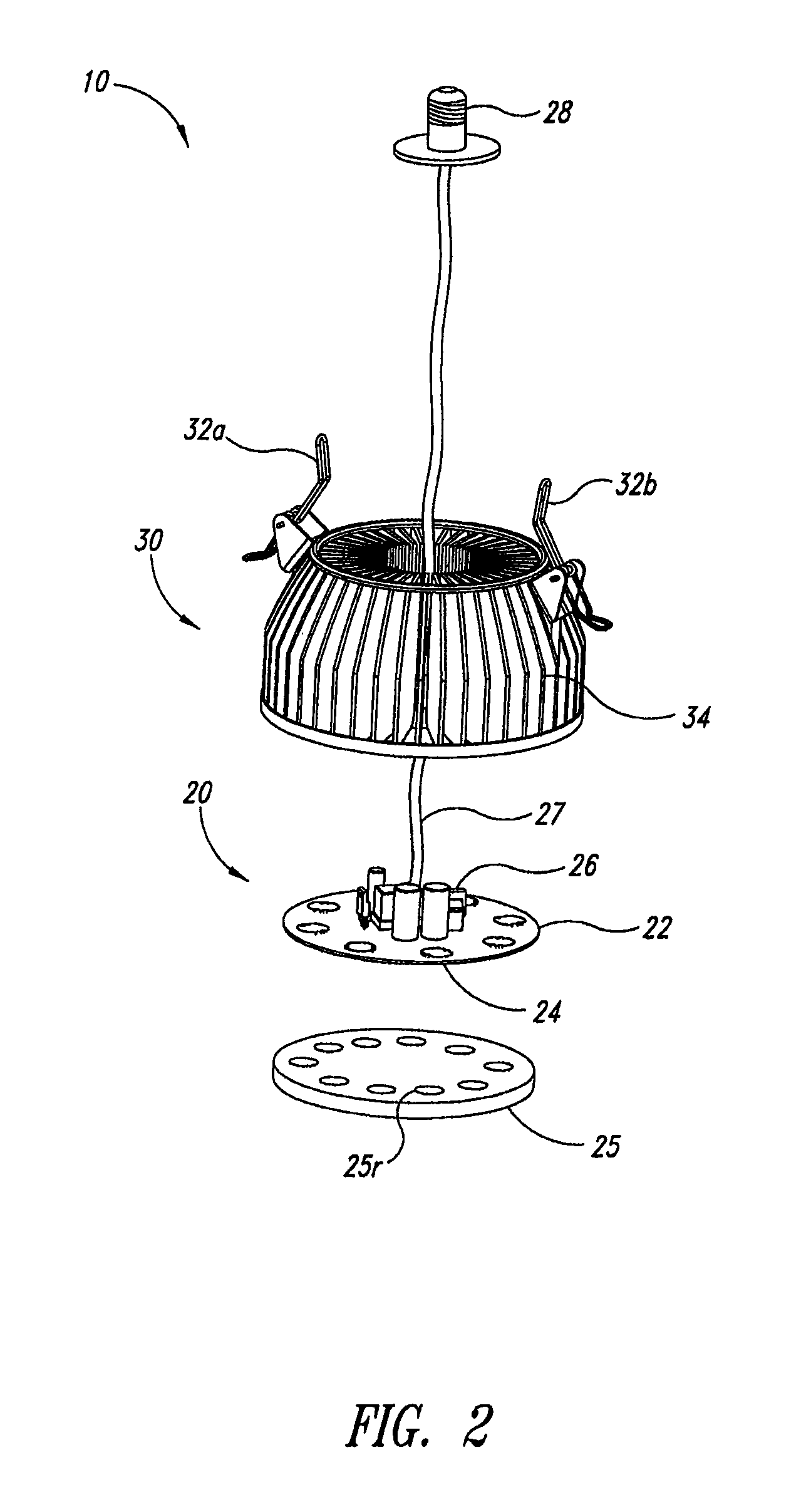Gas-discharge lamp replacement with passive cooling
