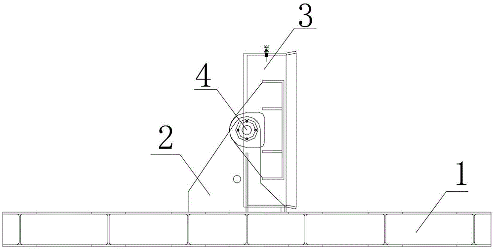 Turnover device and method used for single crane hoisting of prefabricated stand pillars
