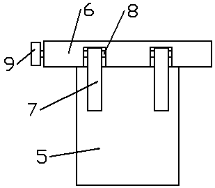 Dust-fall type Chinese teaching board device