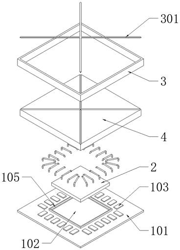 Low-power-consumption high-precision protocol integrated circuit module packaging process