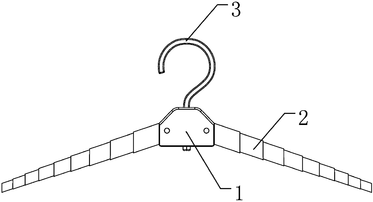 Clothes hanger, clothes folding machine and control method of clothes folding machine