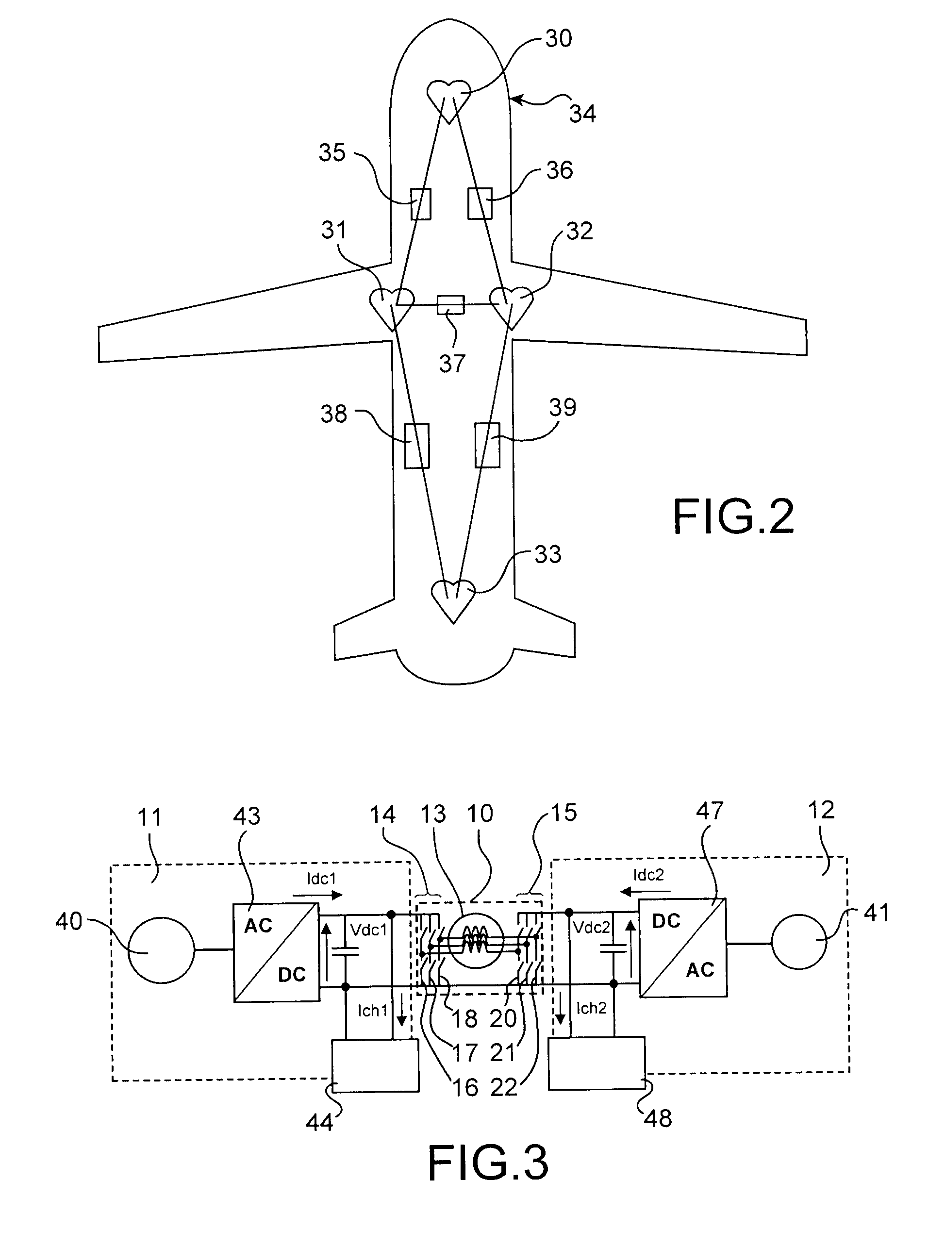 Mixed Device for Controlling Power Transfer Between Two Cores of a Direct Current Network and Supplying an Alternating Current Motor