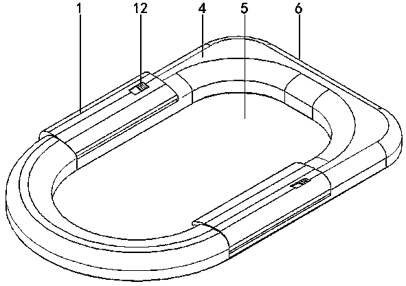 Sliding plate type toilet seat