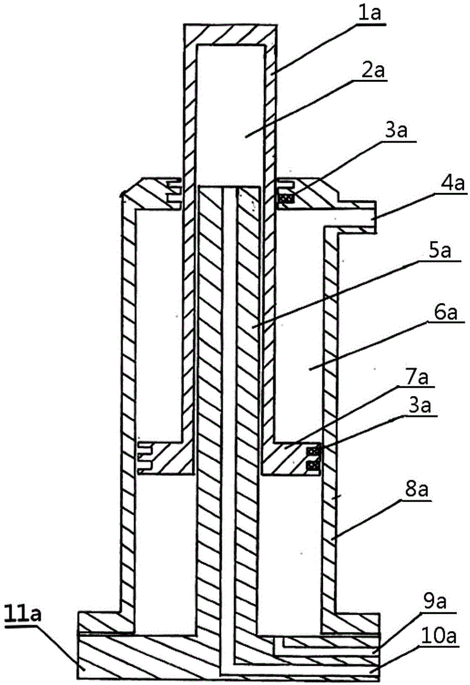 Variable-speed hydraulic cylinder