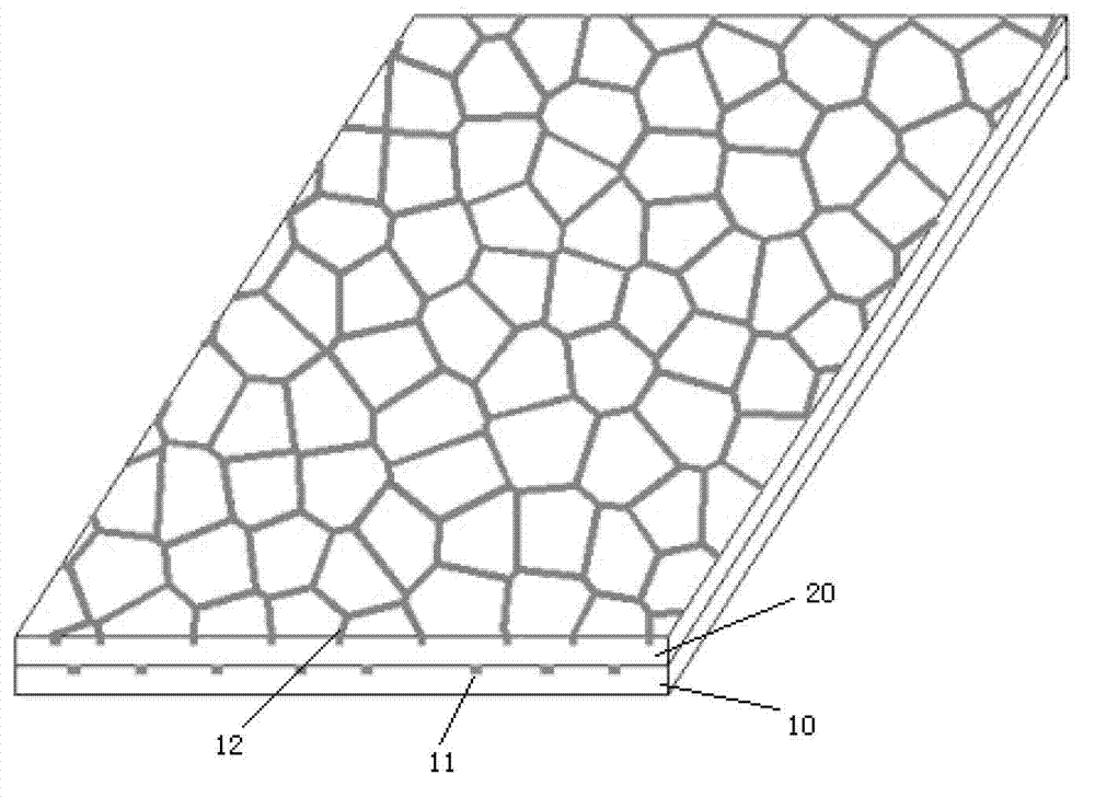 Conduction structure in transparent conduction film, transparent conduction film and manufacture method thereof