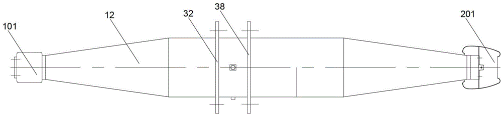 Impregnated paper capacitive oil-SF6 transformer bushing